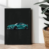 Toyota Supra mkv illustration artwork - wall art
